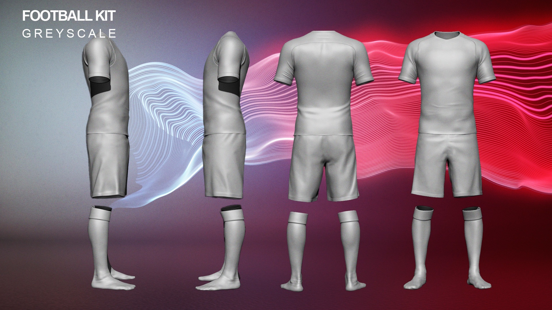 CGI modeling of a nike england football kit 2016